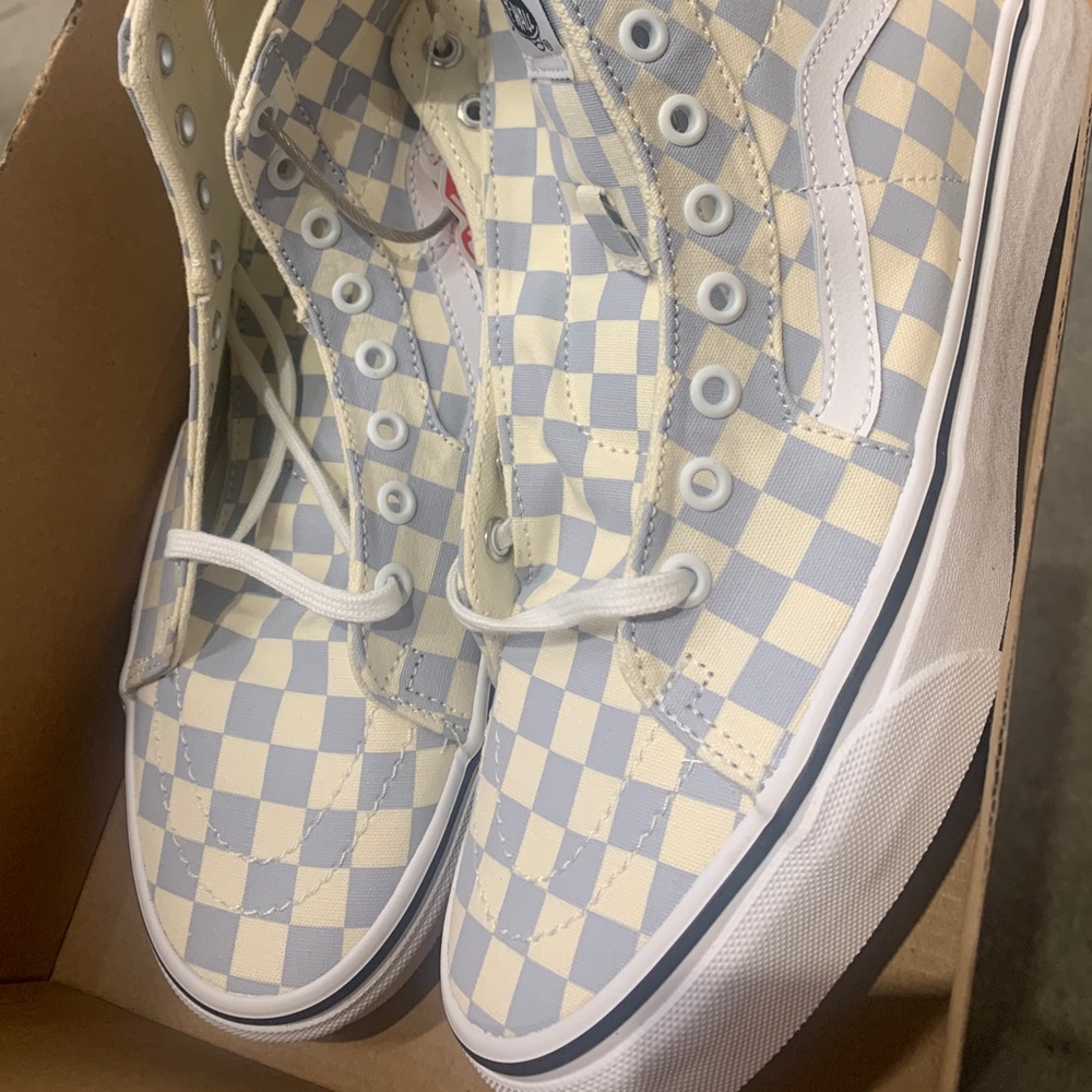 High Top Checkered Vans